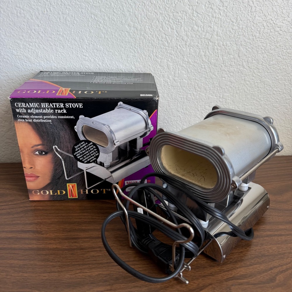 Gold N Hot Ceramic Heater Stove w/ Adjustable Rack for Hair Tools GH2209 WORKS